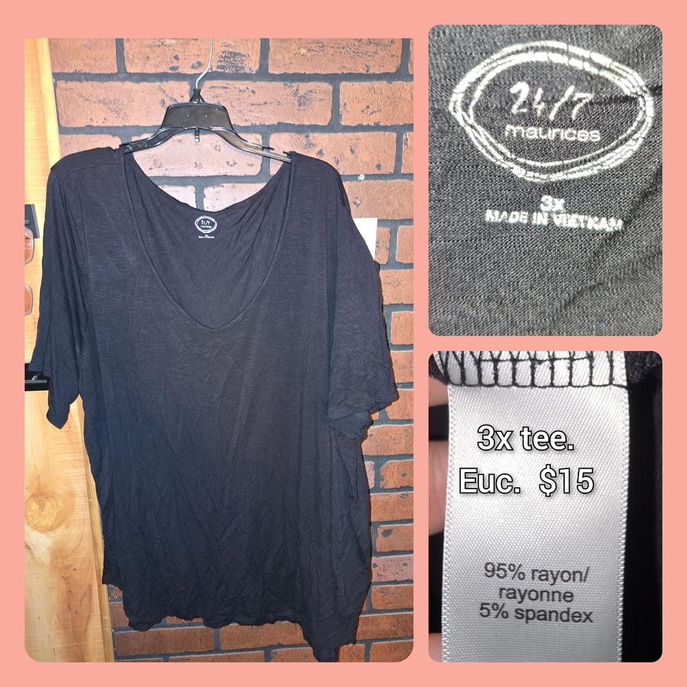 Maurices Black V-Neck Top